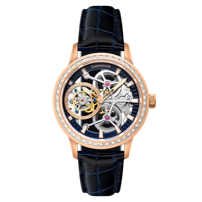 Thomas Earnshaw Engineer Parsons Tourbillon Cobalt Gem Limited Edition angled shot picture