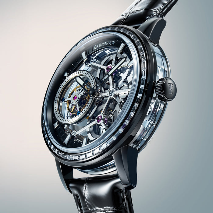 Thomas Earnshaw Engineer Parsons Tourbillon Sapphire Depths Limited Edition angled shot picture