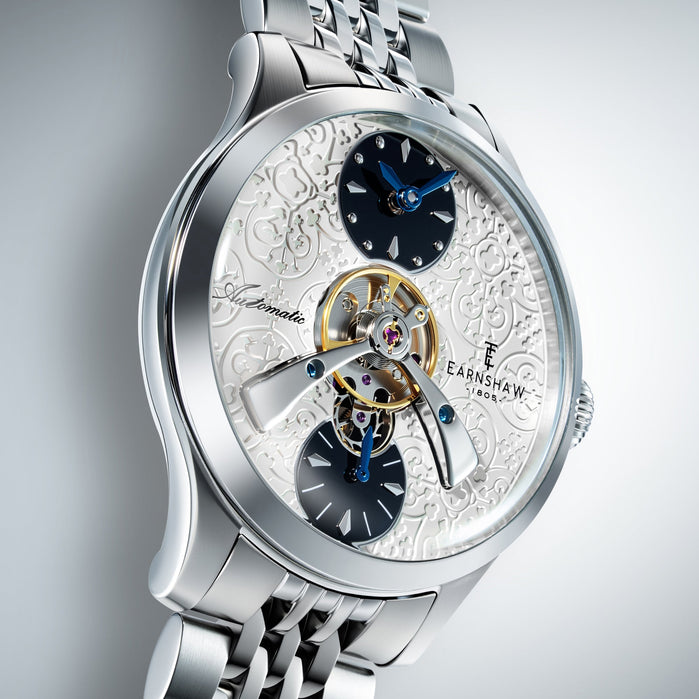 Thomas Earnshaw Engineer Dalton Automatic Royal White angled shot picture