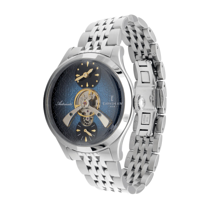 Thomas Earnshaw Engineer Dalton Automatic Fume Blue angled shot picture