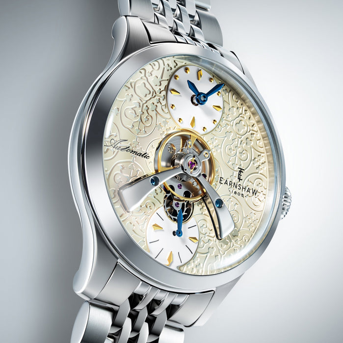 Thomas Earnshaw Engineer Dalton Automatic Dove Heritage angled shot picture