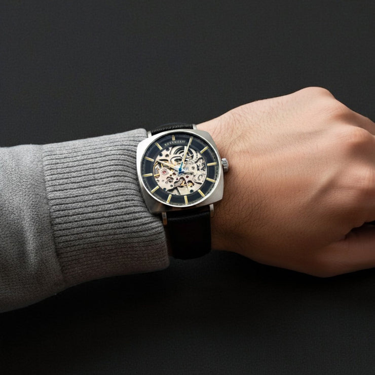 Thomas Earnshaw City Of London Moorgate Skeleton Automatic Raven Shadow