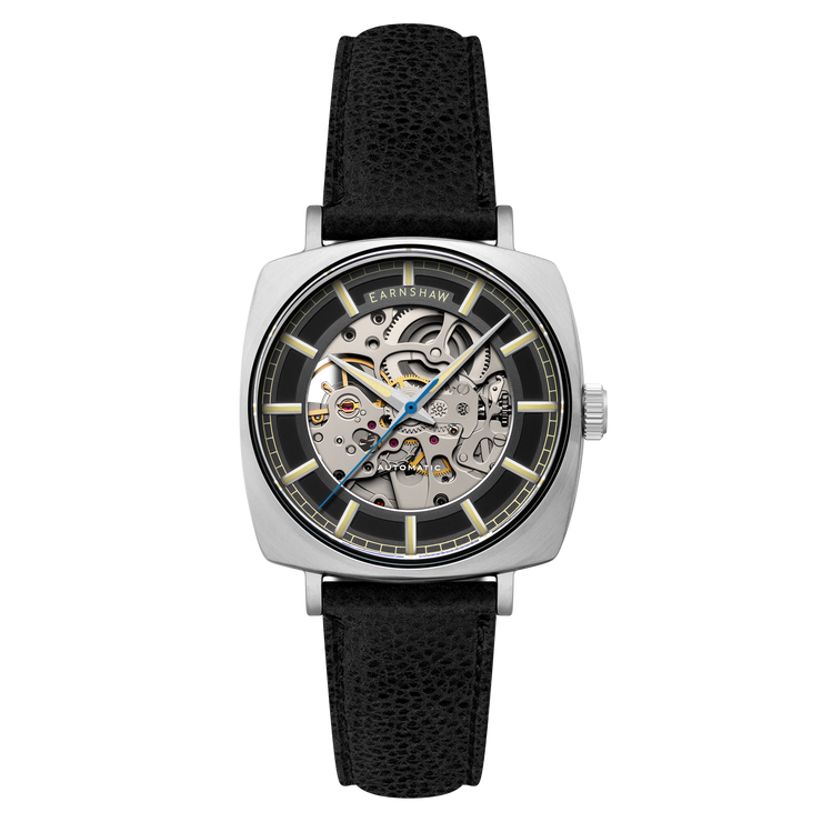 Thomas Earnshaw City Of London Moorgate Skeleton Automatic Raven Shadow