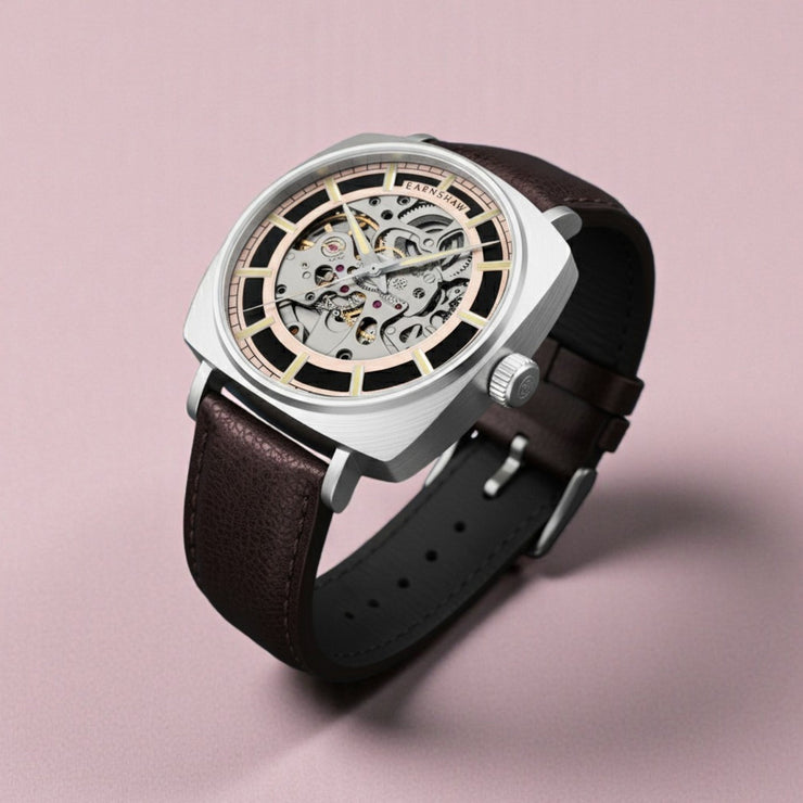 Thomas Earnshaw City Of London Moorgate Skeleton Automatic Autumn Ember