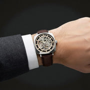 Thomas Earnshaw City Of London Moorgate Skeleton Automatic Autumn Ember