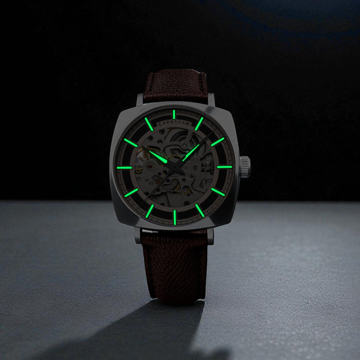 Thomas Earnshaw City Of London Moorgate Skeleton Automatic Autumn Ember