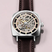 Thomas Earnshaw City Of London Moorgate Skeleton Automatic Autumn Ember