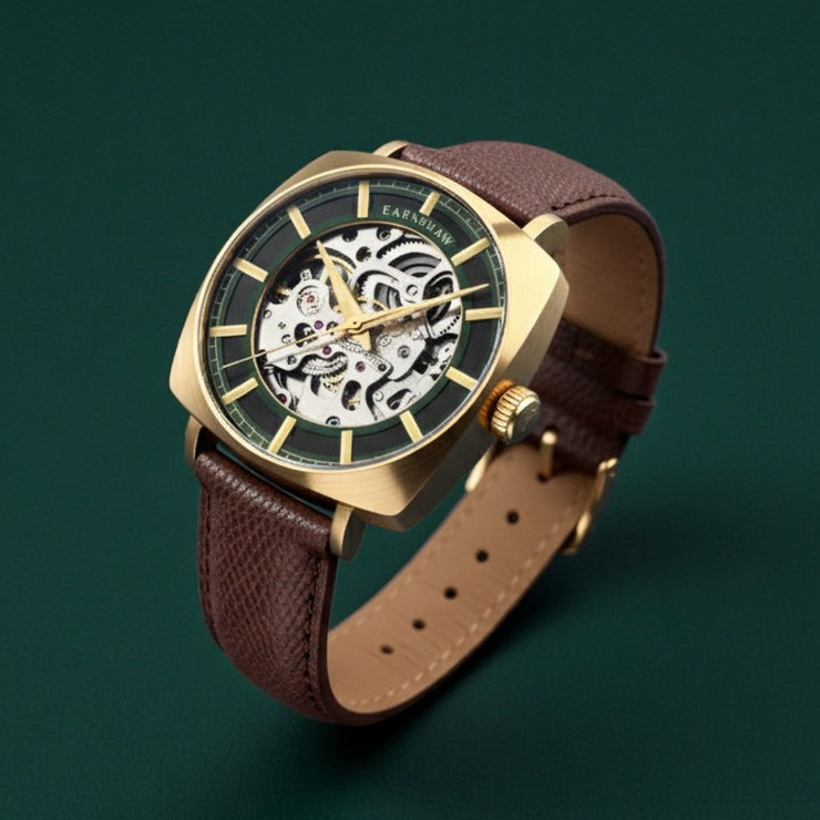 Thomas Earnshaw City Of London Moorgate Skeleton Automatic Rustic Shine