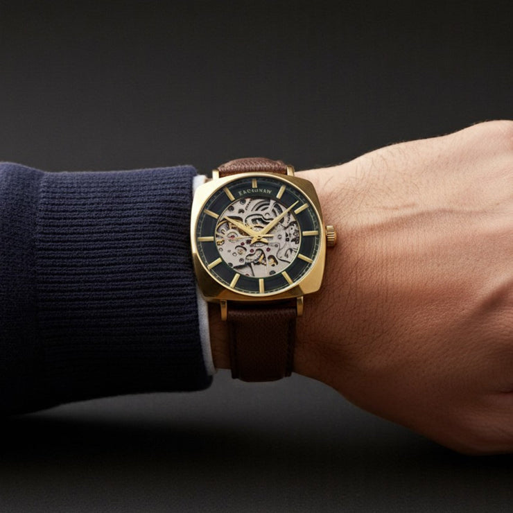 Thomas Earnshaw City Of London Moorgate Skeleton Automatic Rustic Shine