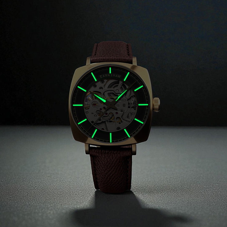 Thomas Earnshaw City Of London Moorgate Skeleton Automatic Rustic Shine