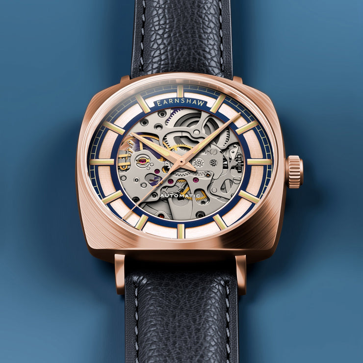 Thomas Earnshaw City Of London Moorgate Skeleton Automatic Satin Bronze