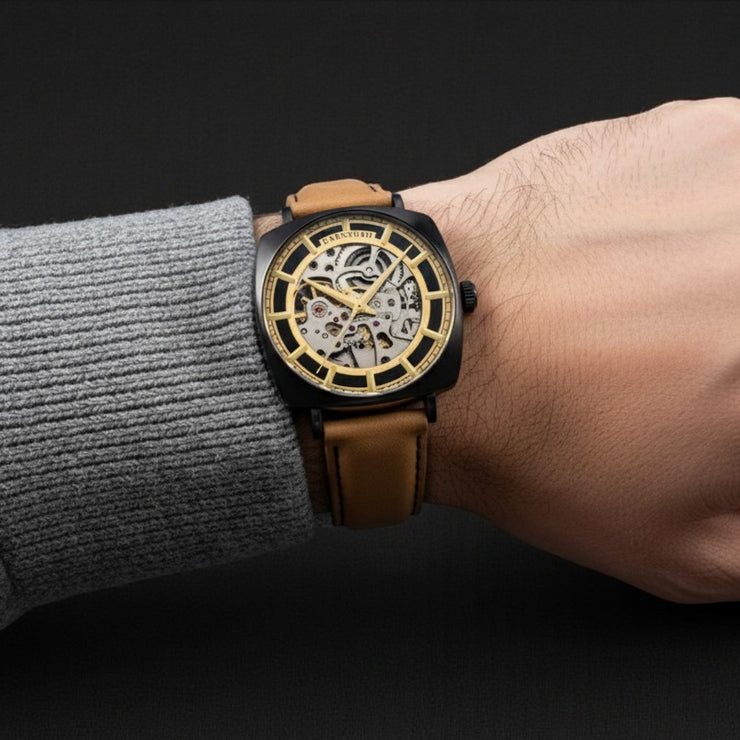 Thomas Earnshaw City Of London Moorgate Skeleton Automatic Charcoal Bridge