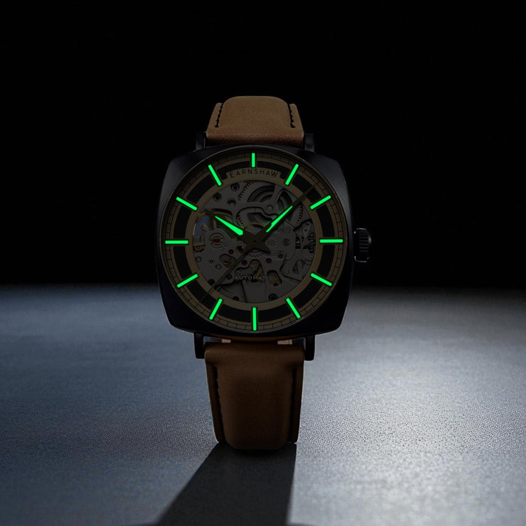 Thomas Earnshaw City Of London Moorgate Skeleton Automatic Charcoal Bridge