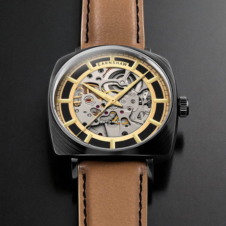 Thomas Earnshaw City Of London Moorgate Skeleton Automatic Charcoal Bridge