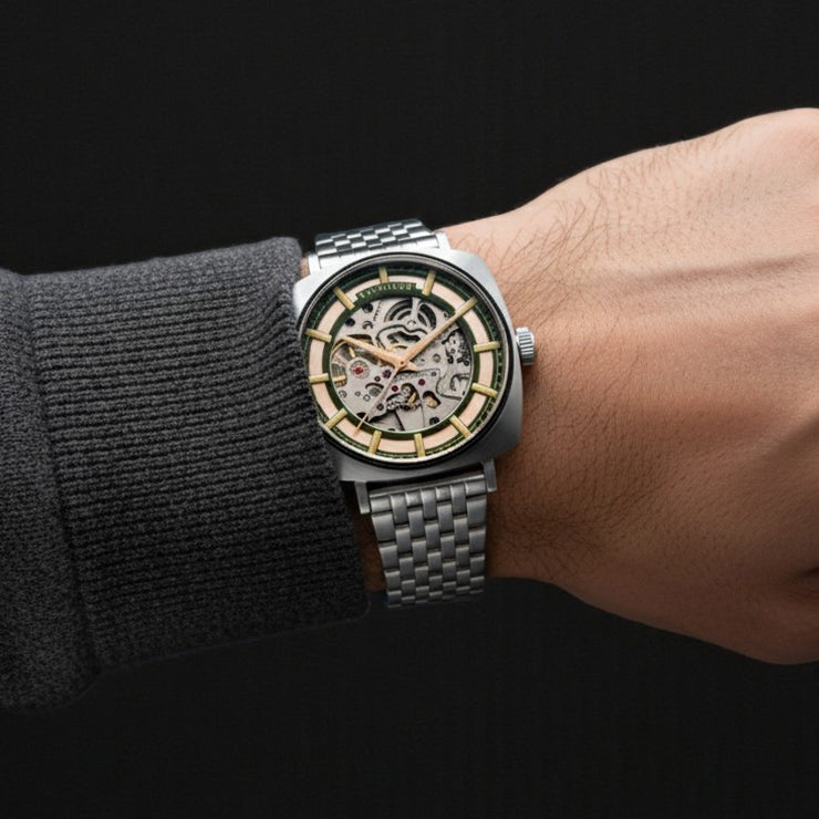 Thomas Earnshaw City Of London Moorgate Skeleton Automatic Bronze Spark