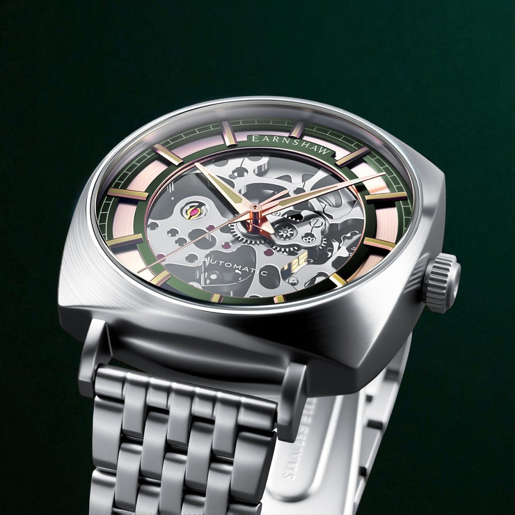 Thomas Earnshaw City Of London Moorgate Skeleton Automatic Bronze Spark