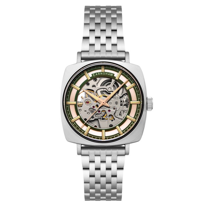 Thomas Earnshaw City Of London Moorgate Skeleton Automatic Bronze Spark angled shot picture