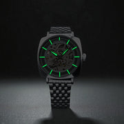 Thomas Earnshaw City Of London Moorgate Skeleton Automatic Lunar Silver