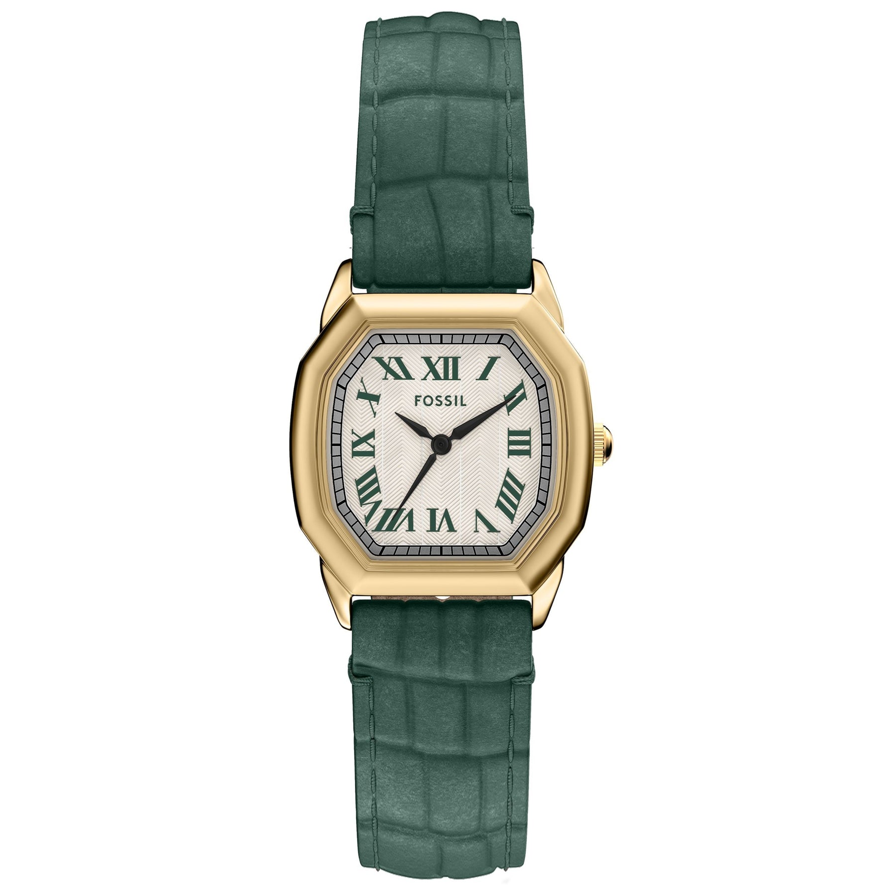 Fossil Harlow Emerald Gold