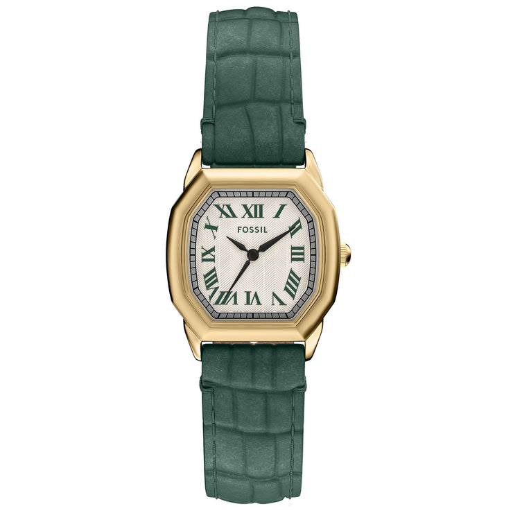 Fossil Harlow Emerald Gold