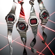 d*4様 G-SHOCK NISMO G-500NM 腕時計 シルバー/レッド G-Shock GM5600 Digital Fine Metallic Silver Red | Watches.com
