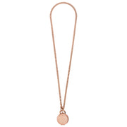 Fossil Jacqueline Rose Gold Watch Locket Necklace