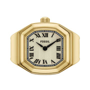 Fossil Harlow Watch Ring Two-Hand Gold SS