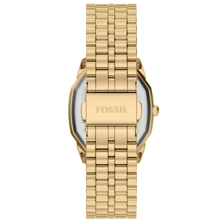 Fossil Harlow Three-Hand Green Gold SS