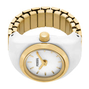 Fossil Watch Ring White