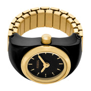 Fossil Watch Ring Black