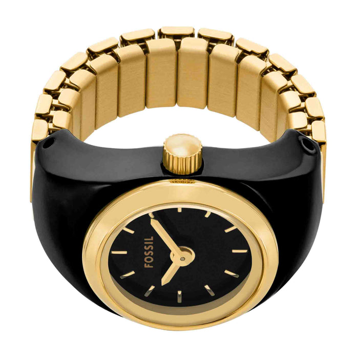 Fossil Watch Ring Black angled shot picture
