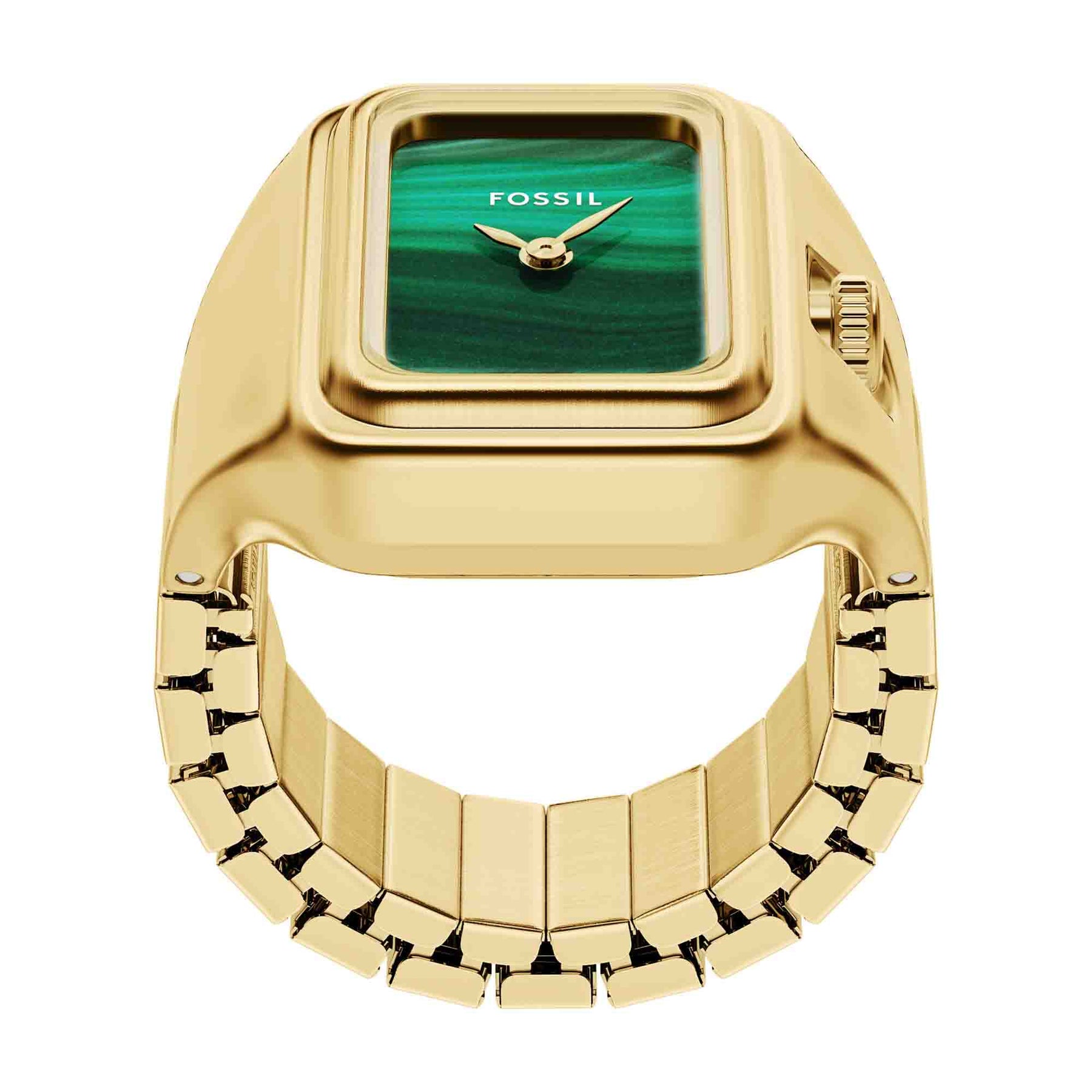 Fossil Gold Watch with Green Face Fossil Blue Three-Hand Date Gold Stainless Steel Green Dial  main image 2