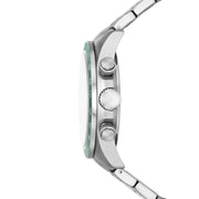 Fossil Autocross Chronograph Silver Green SS