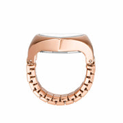 Fossil Watch Ring Rose Gold-Tone SS