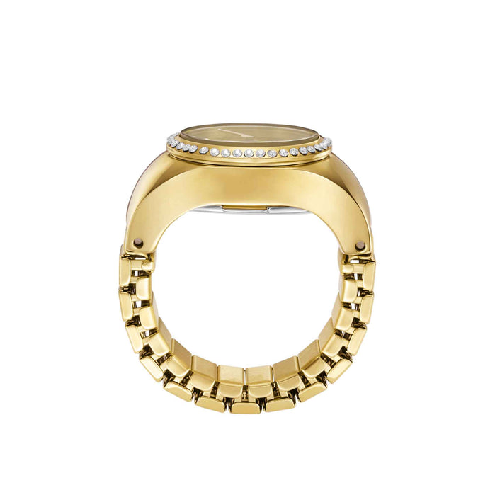 Fossil Watch Ring Gold SS angled shot picture