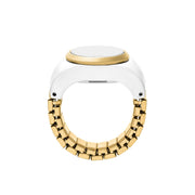 Fossil Watch Ring White
