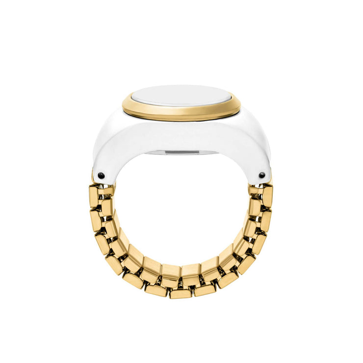 Fossil Watch Ring White