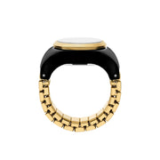 Fossil Watch Ring Black
