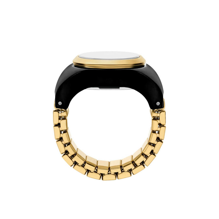 Fossil Watch Ring Black