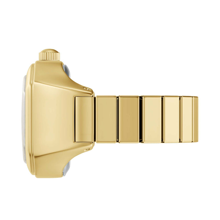 Fossil Harlow Watch Ring Two-Hand Gold SS