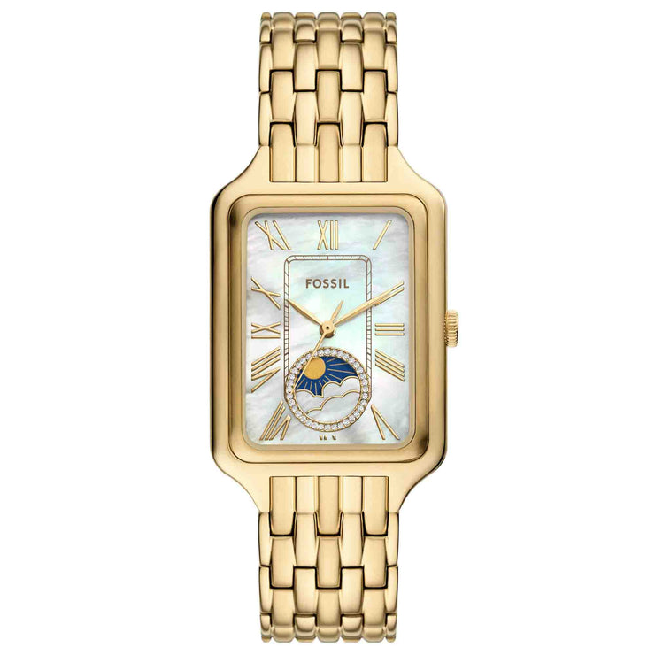 Fossil Raquel Day Night Mother of Pearl Gold SS