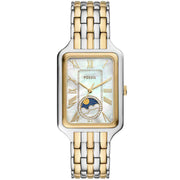 Fossil Raquel Day Night Mother of Pearl Silver Gold SS