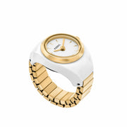Fossil Watch Ring White