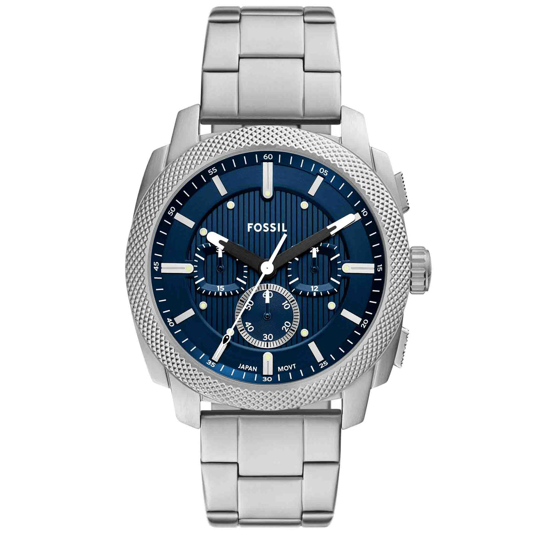 Fossil Machine Chronograph Blue SS | Watches.com