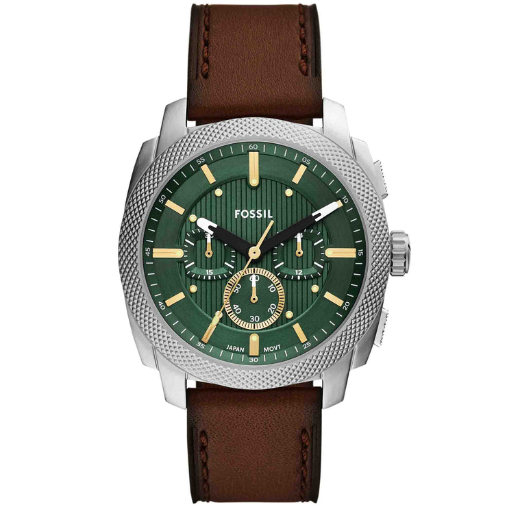 Fossil Machine Chronograph Brown Green