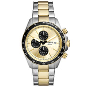 Fossil Autocross Chronograph Silver Gold SS