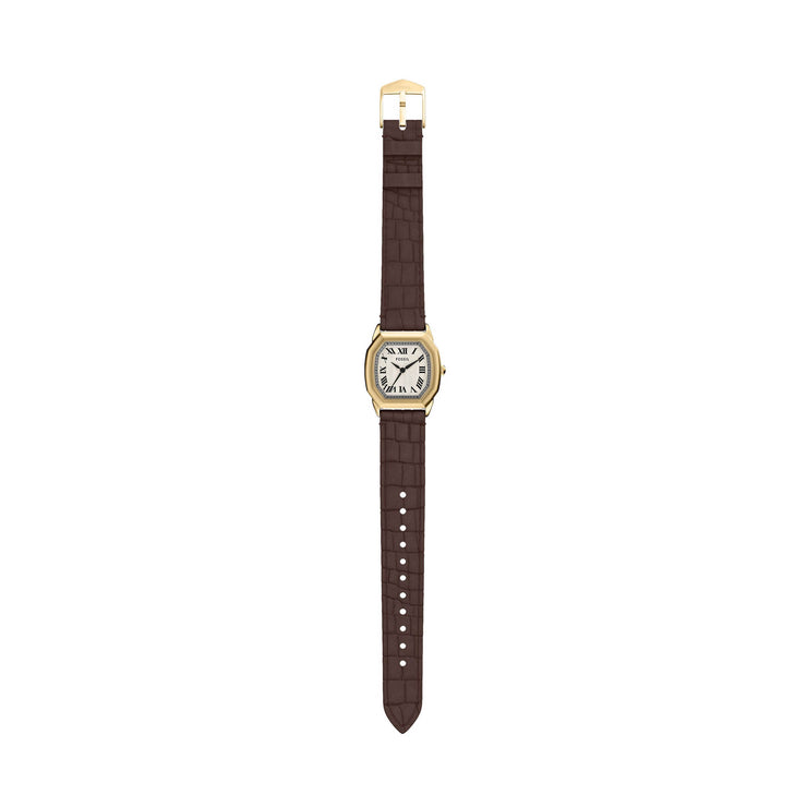 Fossil Harlow Brown Gold