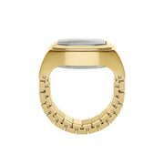 Fossil Harlow Watch Ring Two-Hand Gold SS
