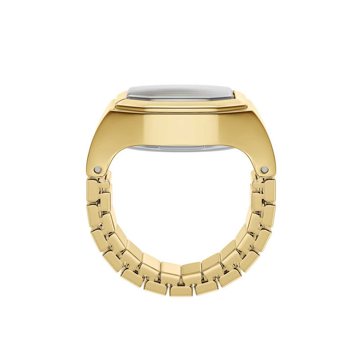 Fossil Harlow Watch Ring Two-Hand Gold SS