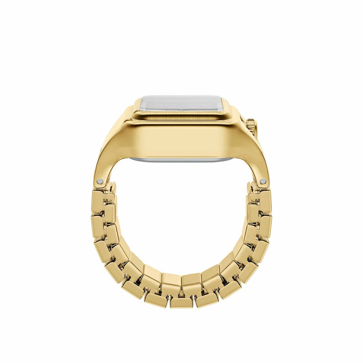 Fossil Raquel Watch Ring Two-Hand Green Gold SS
